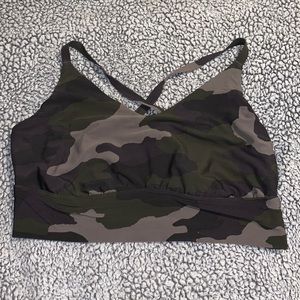 Aerie Offline Sports Bra in Camo